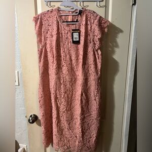 Miusol Pink lace dress in 2x